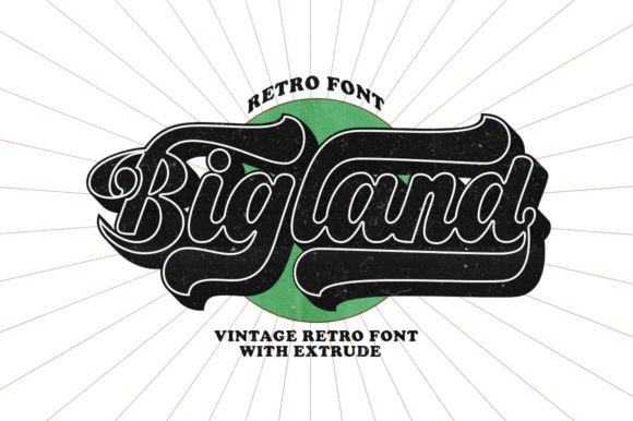 Bigland Retro: A Stylish Urban Display Typeface