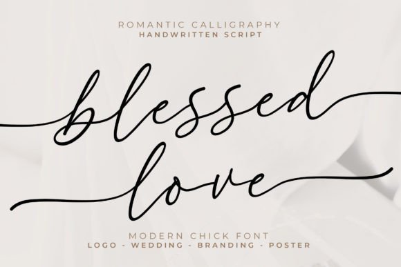 Blessed Love: Elegant Script Font for Creative Designs