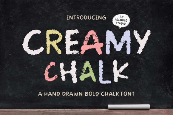 Creamy Chalk: A Fun and Fresh Display Font