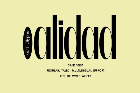 Discover Alidad: Elegant Sans Serif for Modern Design
