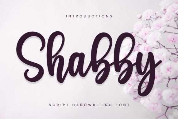 Discover Shabby: A Sweet Handwritten Font for Joyful Design