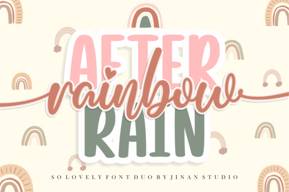Discover the Charm of the Rainbow After Rain Font