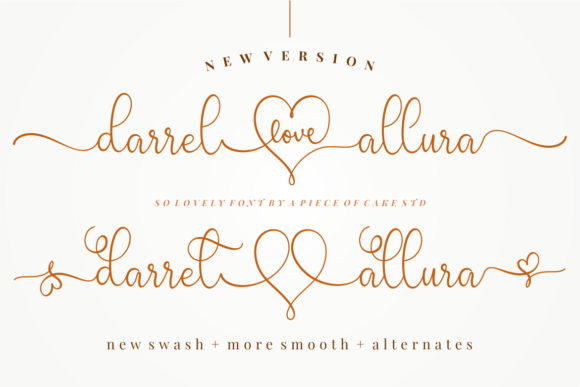 Discover the Elegance of the New Darrel Allura Script Font