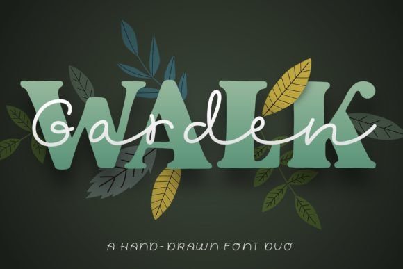 Discover the Elegant Garden Walk Font Duo for Your Projects