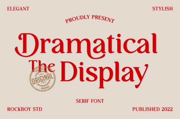 Dramatical the Display: An Elegant Serif Font for Every Design
