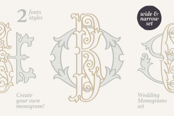 Elegant Wedding Monograms for Timeless Designs