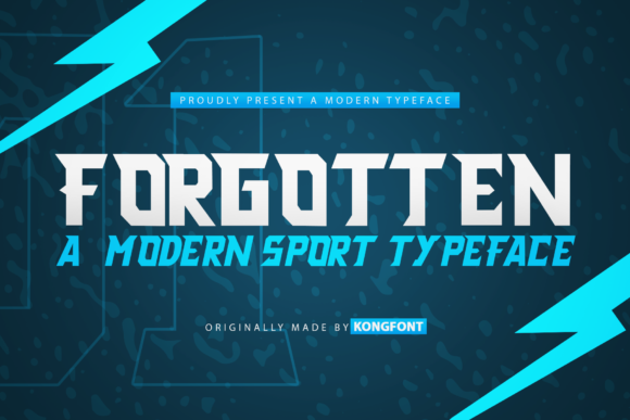 Forgotten: A Display Font with Modern Whimsy for Bold Designs