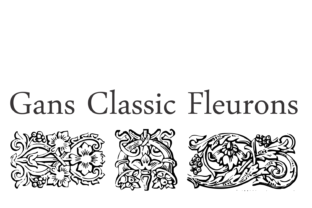 Gans Classic Fleurons: Vintage Ornaments for Design