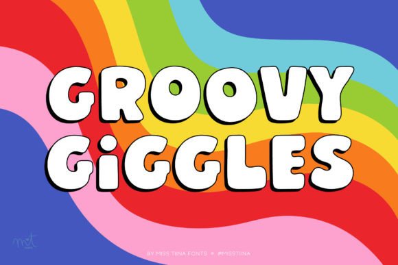 Groovy Giggles: A Playful Display Font for Fun Designs