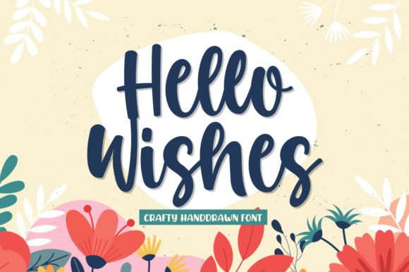 Hello Wishes: A Handwritten Font for Elegant Designs