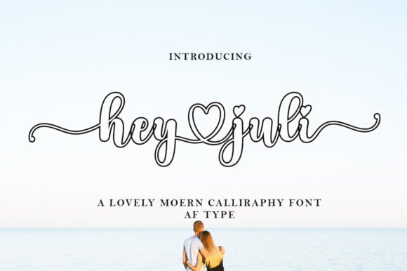 Hey Juli Outline: A Handwritten Font for Elegant Designs