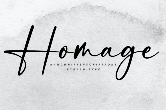 Homage: A Delicate Script Font for Elegant Design
