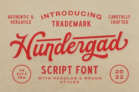 Hundergad: A Vintage Script Font for Timeless Design