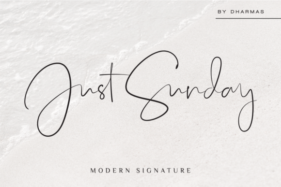 Just Sunday: A Modern, Feminine Script for Elegant Designs