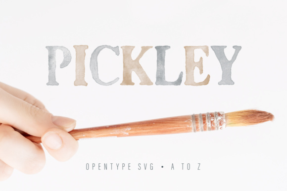 Meet Pickley: A Charming Watercolor Bitmap Font