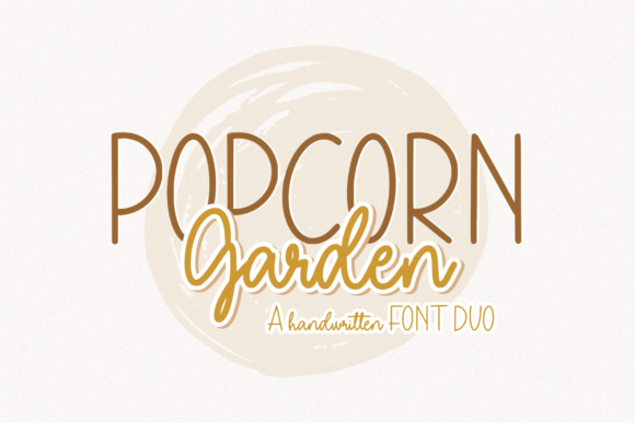 Popcorn Garden Duo: A Playful Font for Creative Projects