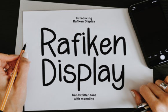 Rafiken Display: A Playfully Nostalgic Retro Typeface