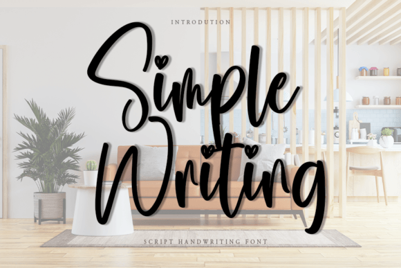 Simple Writing: Elegant Handwritten Font for Creative Projects