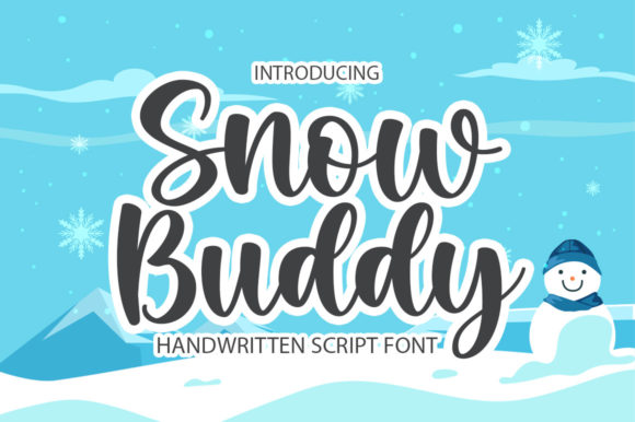 Snow Buddy: Elegant Handwritten Font for Creative Designs