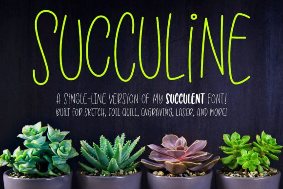 Succuline (Single Line): The Versatile Font for Laser Engraving and Beyond