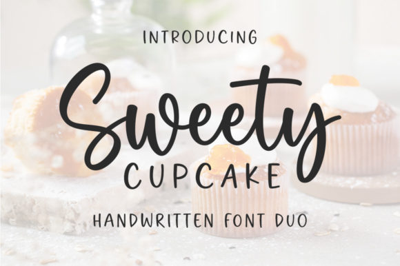 Sweet Cupcake: The Elegant Duo Font for Modern Designs